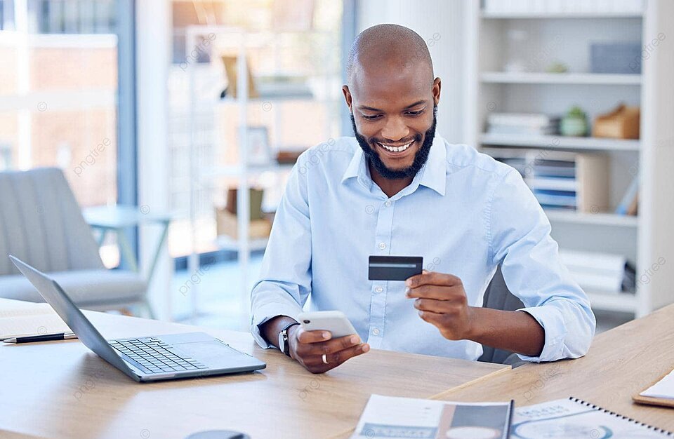 Man making purchase
